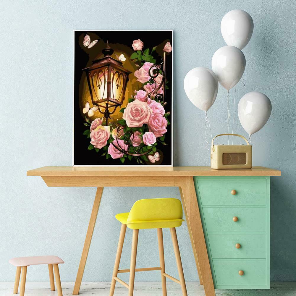 5D DIY Full Drill Diamond Painting Light Embroidery Mosaic Craft Kits Decor @