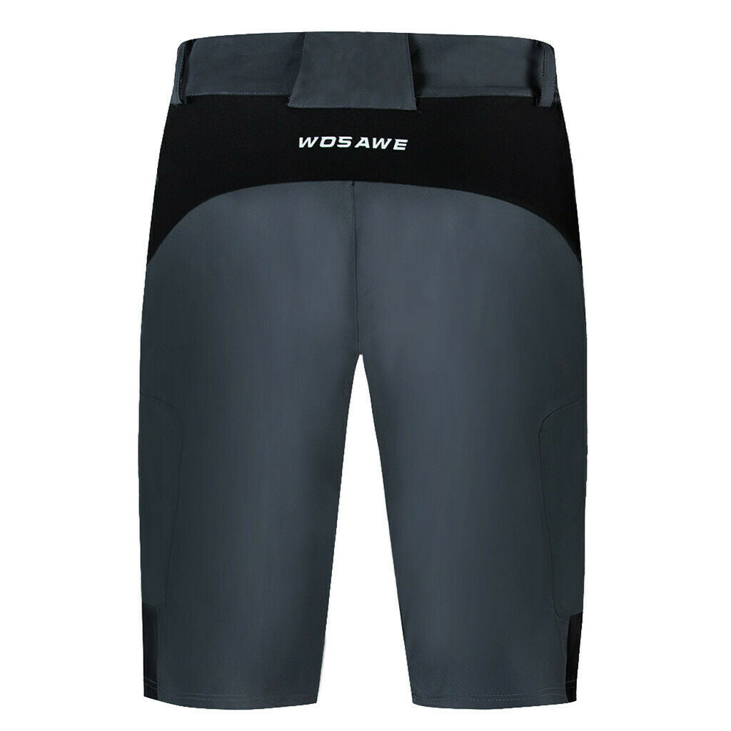 Sports Riding Downhill Hi-Density Waterproof Men Pants without Pad Gray XL