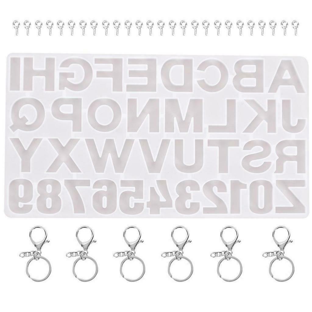 Silicone Molds Epoxy for Keychain Pendant Jewelry Charms Making Craft Kit
