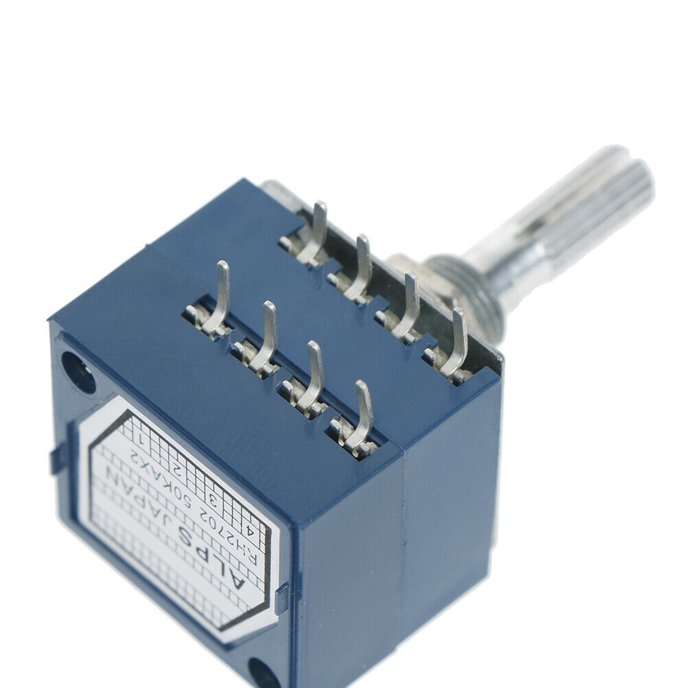 1Pcs potentiometer 50K log alps audio amp volume control pot stereo w loudnes LS