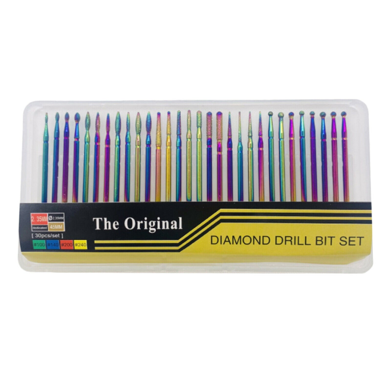 Nail Drill Burr Bits Colorful Milling Cutter Bit Manicure Pedicure Tools for