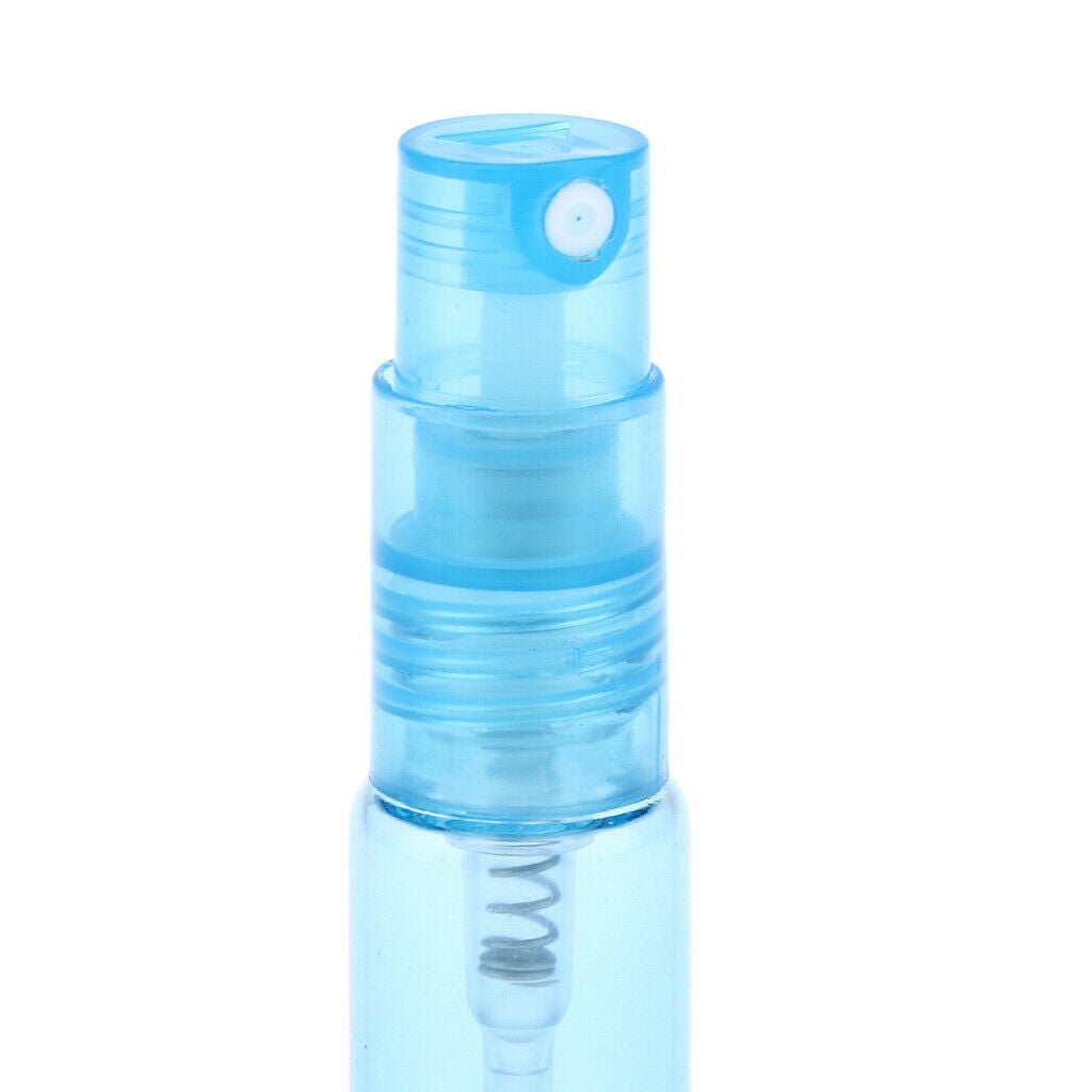 5x Empty 4/8mL Refillable Perfume Bottles Pump Spray Tube Glass Vials 10 cm