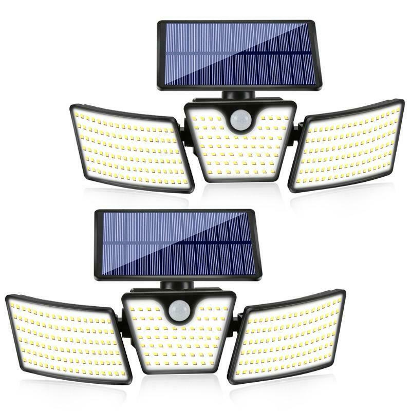Outdoor Solar Powered LED Light PIRMotion Sensor for Garden Fence Landscape Lamp