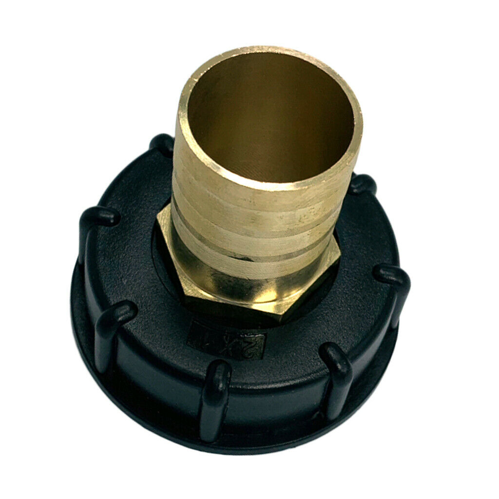4Pcs 32mm IBC 1000L Water Tank Tap Fitting Connector 1" Brass Hose Adapter
