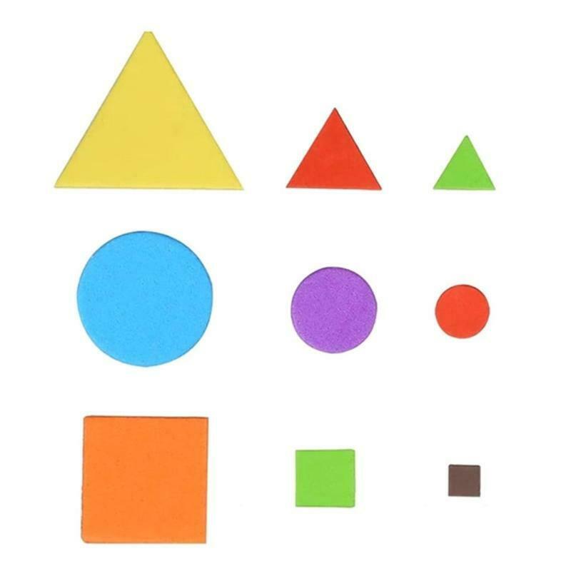 Geometric EVA Self-adhesive Foam Sponge Stickers 150PCS/Bag for Kindergarten