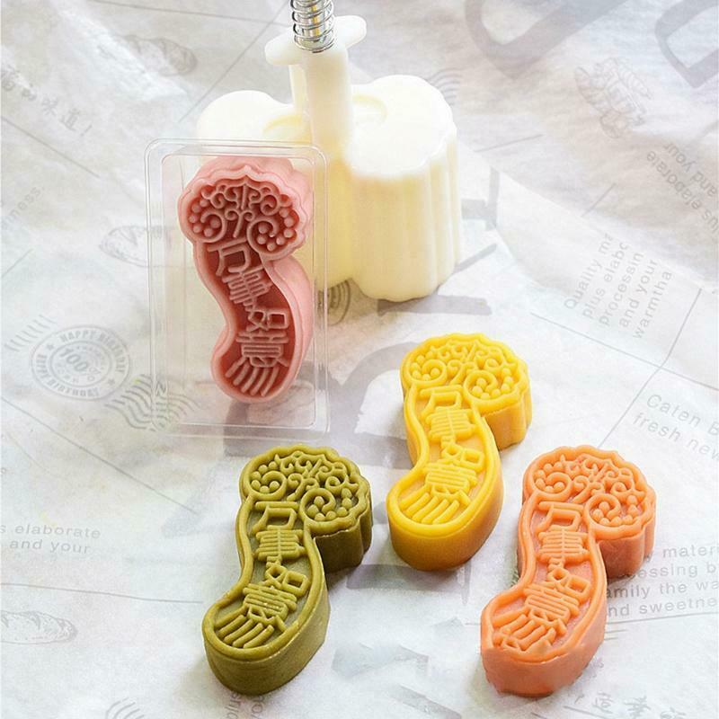 Baking Decorating Mooncake Mould Hand-Pressure Traditional Chinese Style Pattern