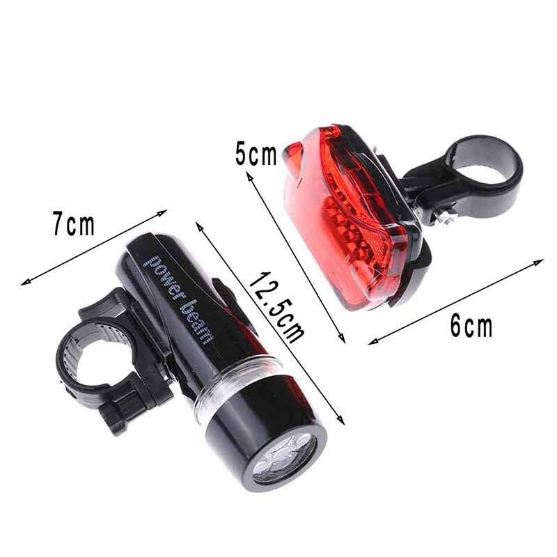 mountain bike 5led headlight black  butterfly tail light bicycle accessories Fx