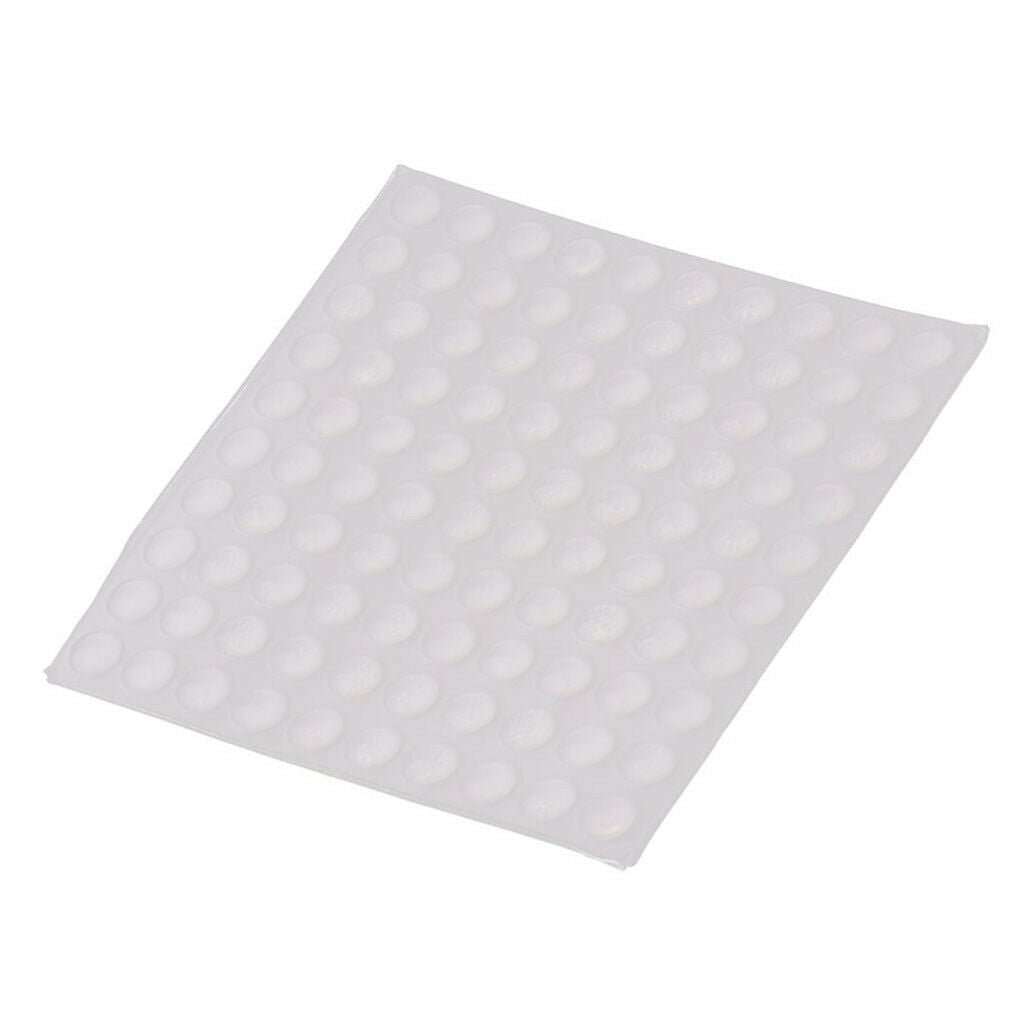 64Pcs 12mm Clear Door Knob Bumpers Stopper Self-Adhesive Bumpers Sticky Wall