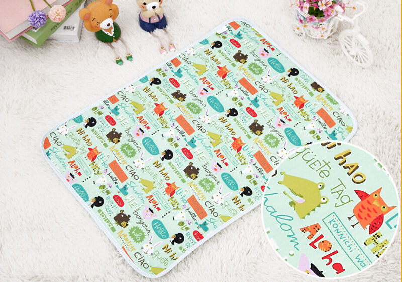 Waterproof Changing Diaper Pad Cotton Washable Infant Baby Urine Mat Napp.l8