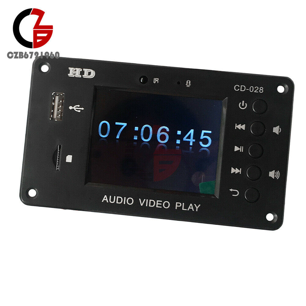 2.4'' MP5 Stereo Audio-Decoder Board 5.0 Bluetooth Calls HD Video Player For Car