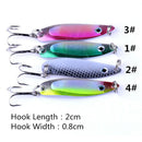4pcs Sequins Simulation Bait Bionic Hard Artificial Lifelike Fishing Lures