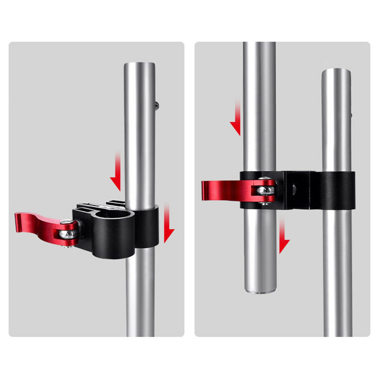 Aluminum Alloy Fishing Umbrella Stand Holder Fixed Clip Brackets Black
