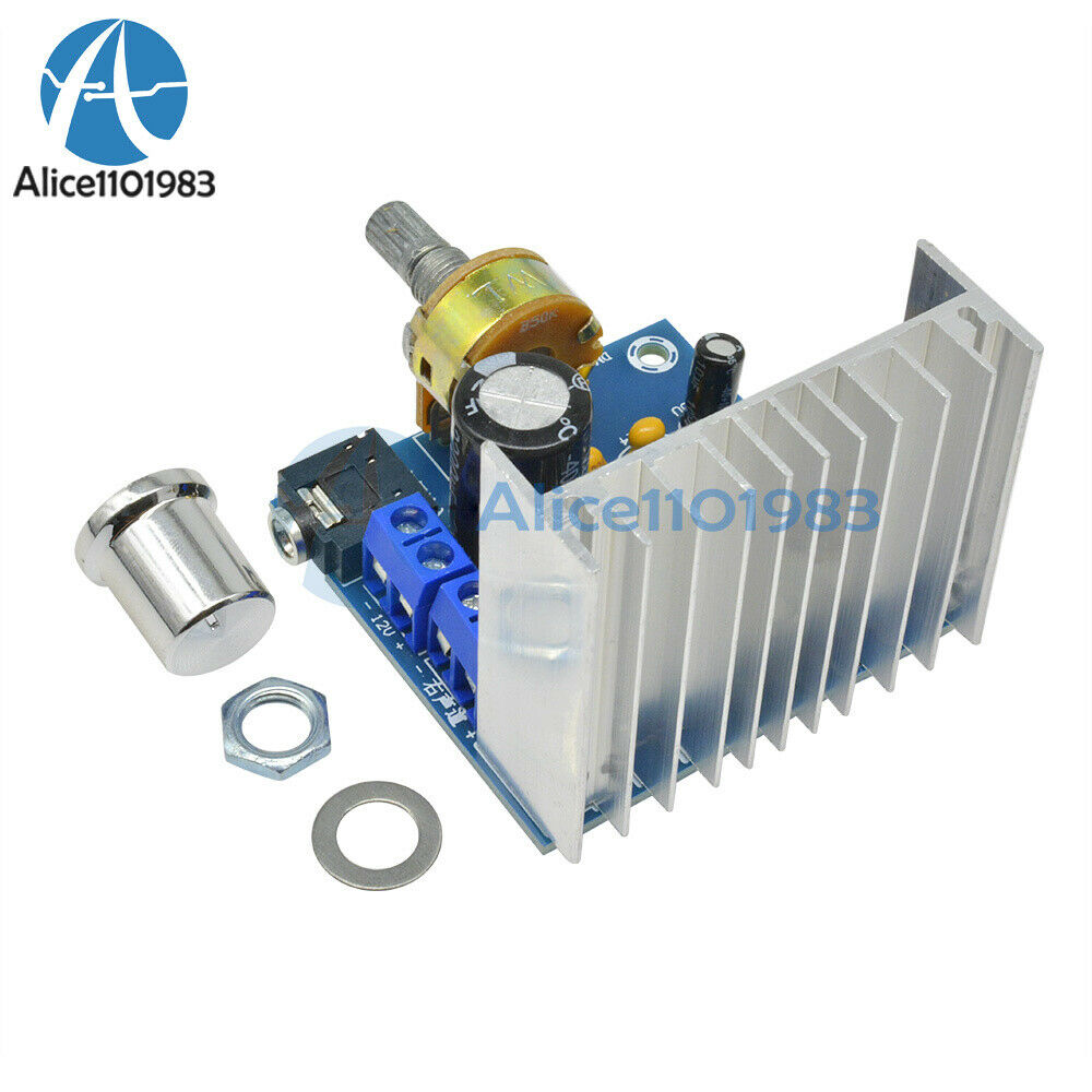 AC/DC 12V TDA7297 2x15W Digital Audio Amplifier Kit Dual-Channel Module for DIY