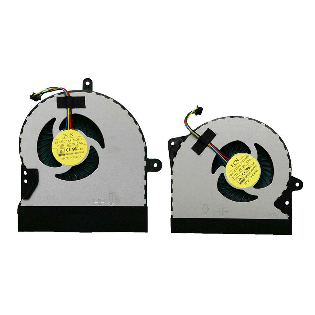 2Pcs For ASUS G751 G751J G751M G751JY G751JM G751JT CPU Fan Left+Right