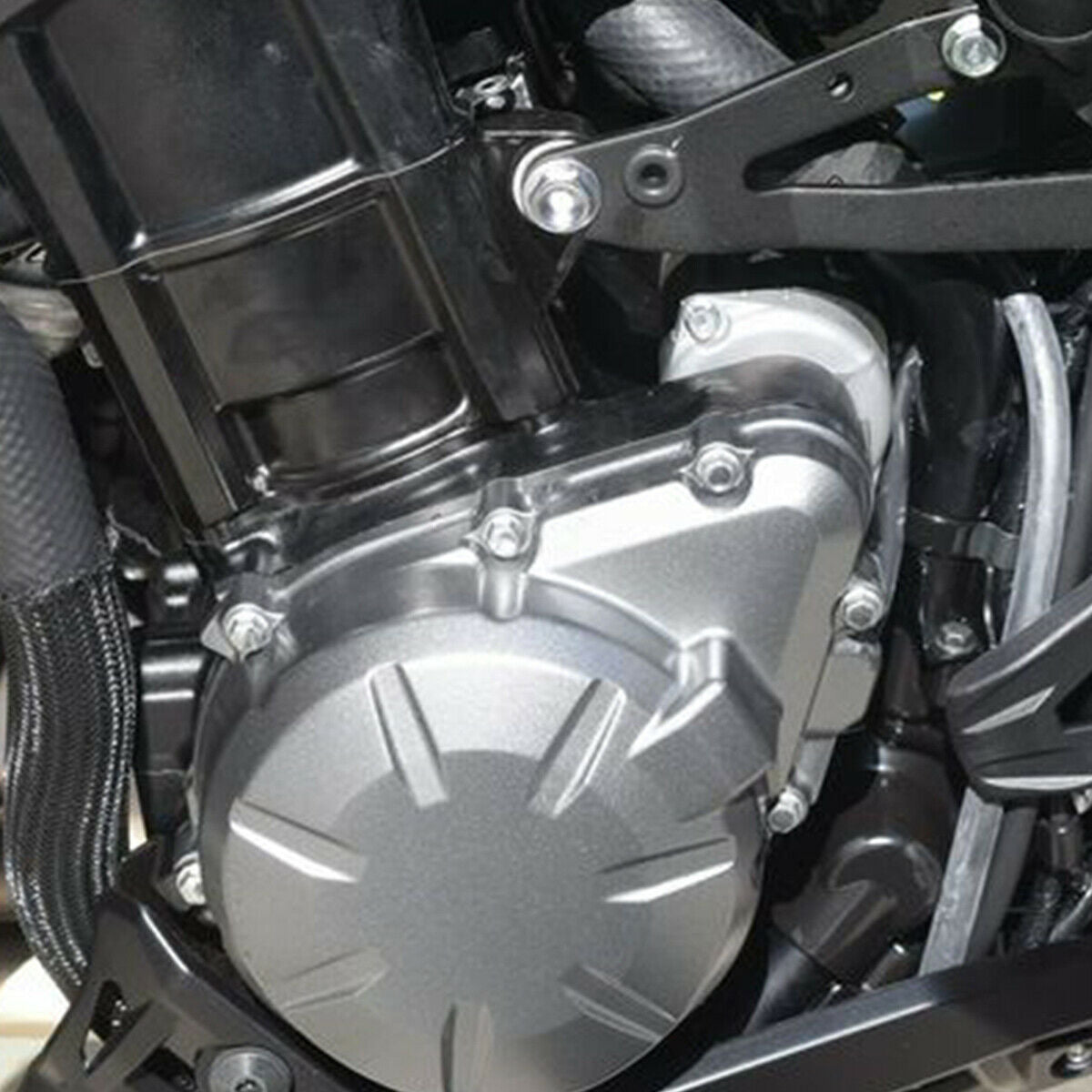 Left Stator Engine Cover Crank Case Crankcase Fit For Kawasaki Z900 ABS 17-19
