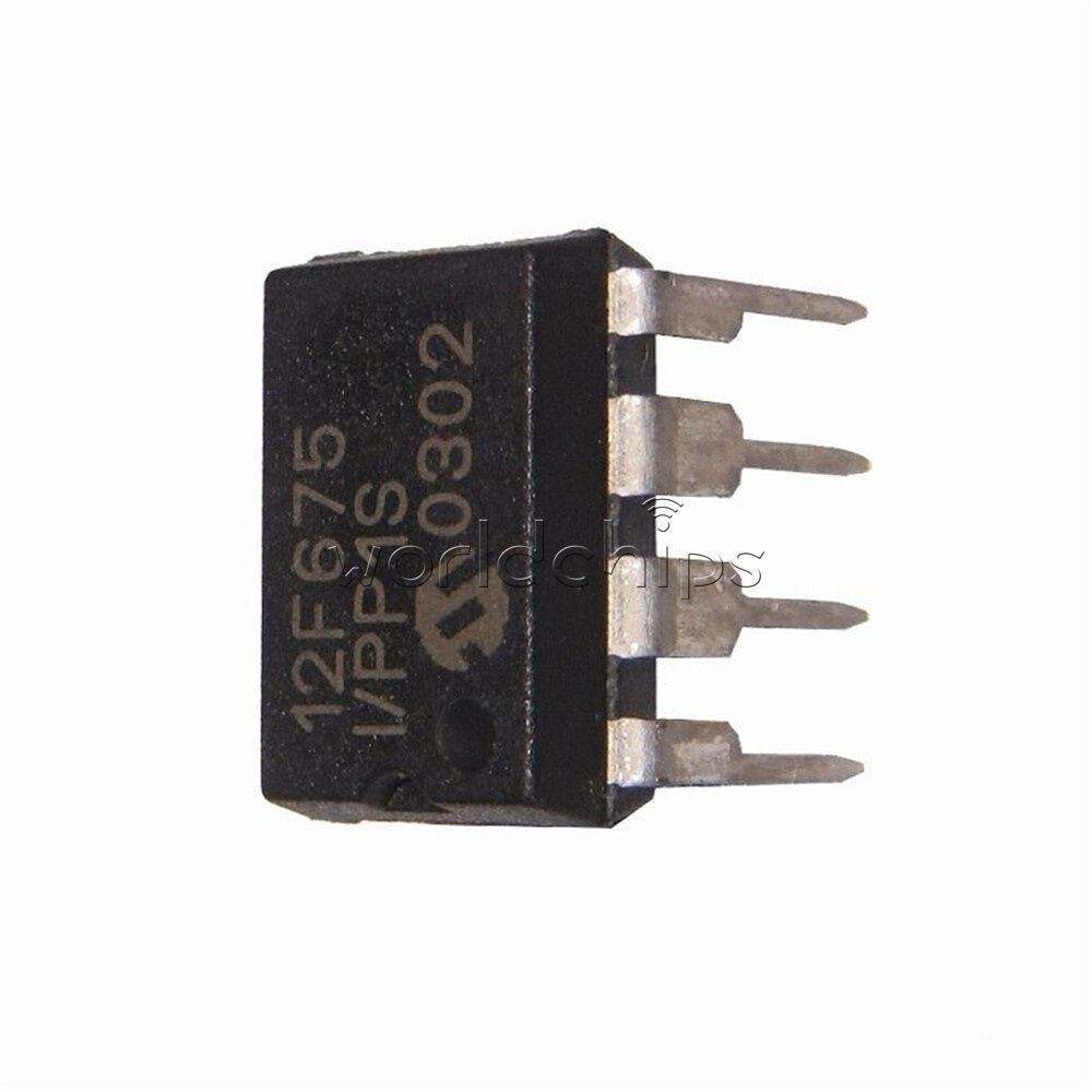 10PCS  MCU IC MICROCHIP DIP-8 PIC12F675-I/P 12F675-I/P 12F675