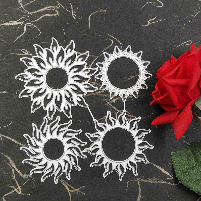 Sun Metal Cutting Dies Stencil Album Scrapbooking Embossing Paper Card Craft