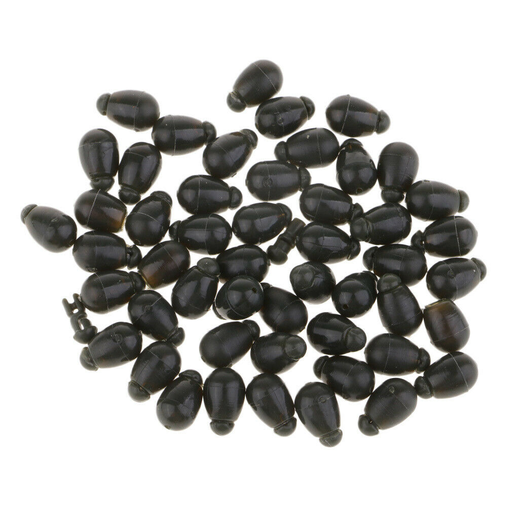 50pcs Fishing Connectors Quick Change Beads For Hook Links Method Feeders