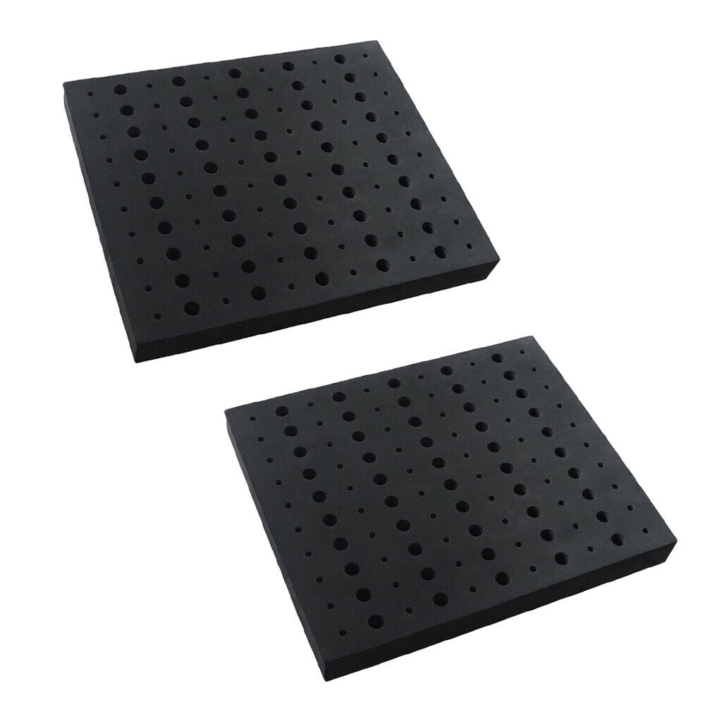 2x Router Bits Storage Tray Tool Box Holder 110 Bits 60x 1/4" + 50x 1/2"