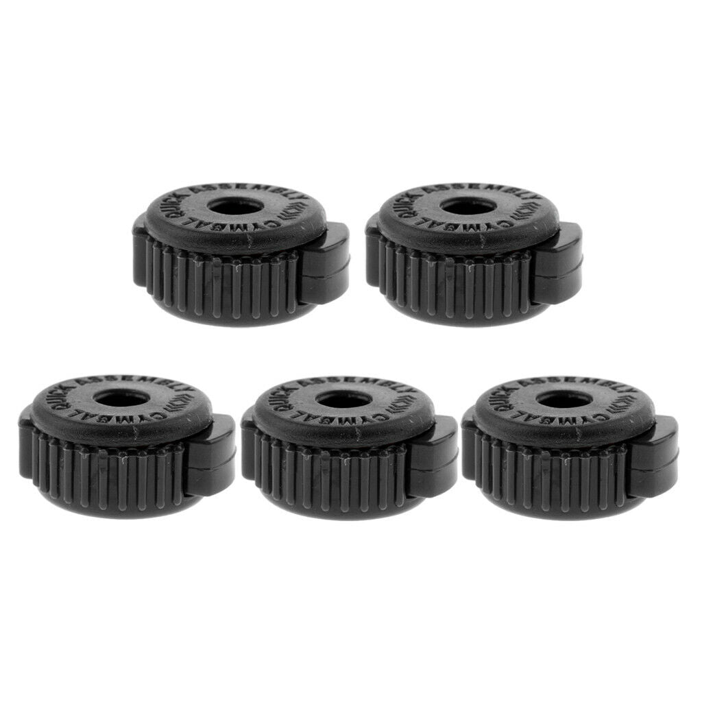 Set of 5 Quick Release Cymbal Knobs Set Kit Percussion Instrument Parts