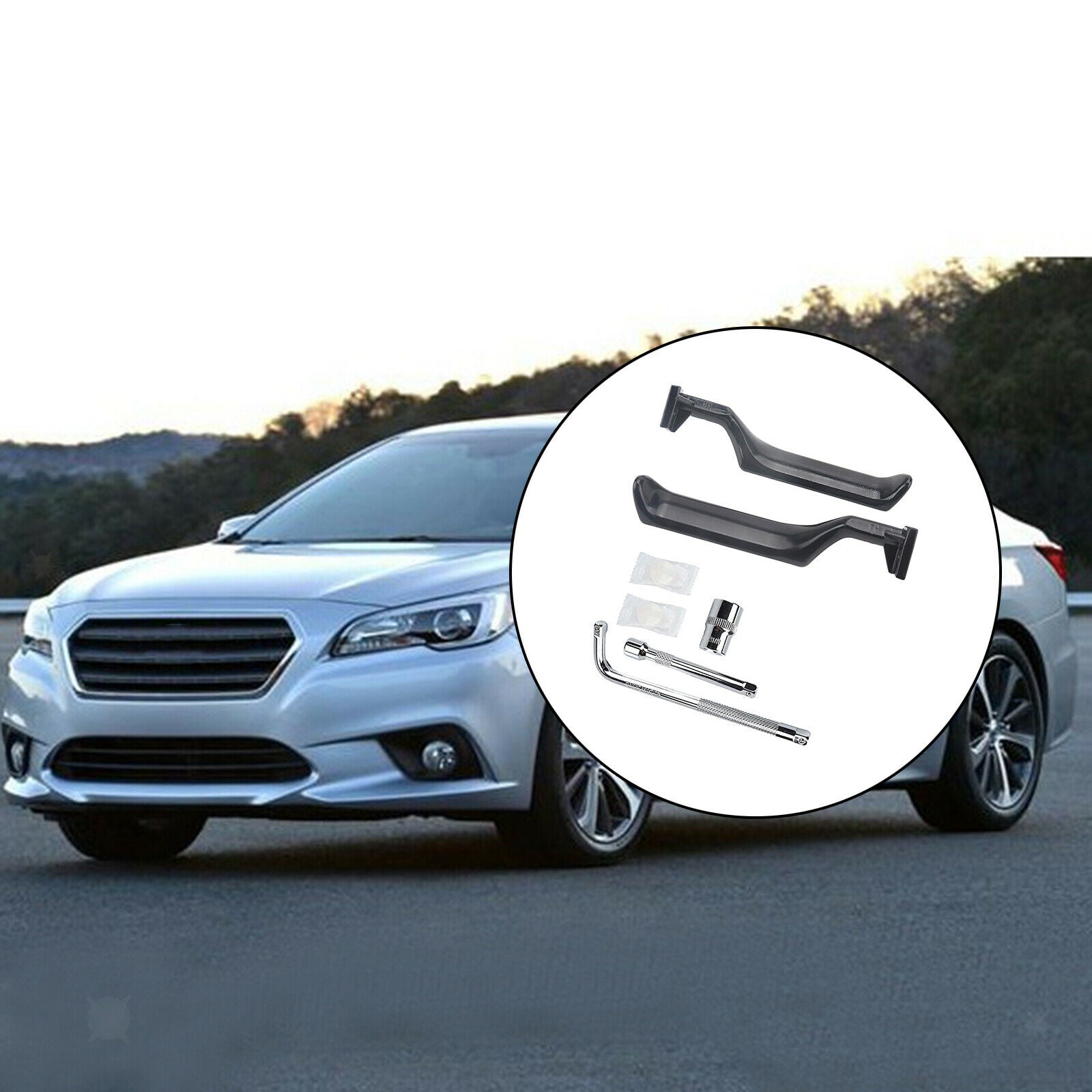 2Pcs Interior Door Handle All Metal for Ford 1987-96 F150 E7TZ1522601A