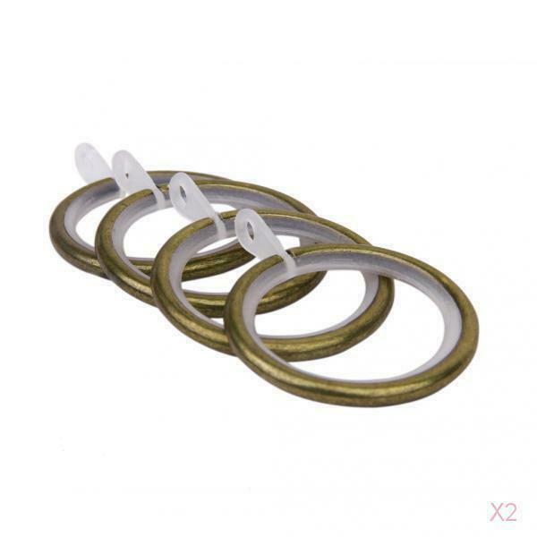 10PCS Metal Curtain Rings Silencer Noise Reduction Curtain Accessories - Bronze