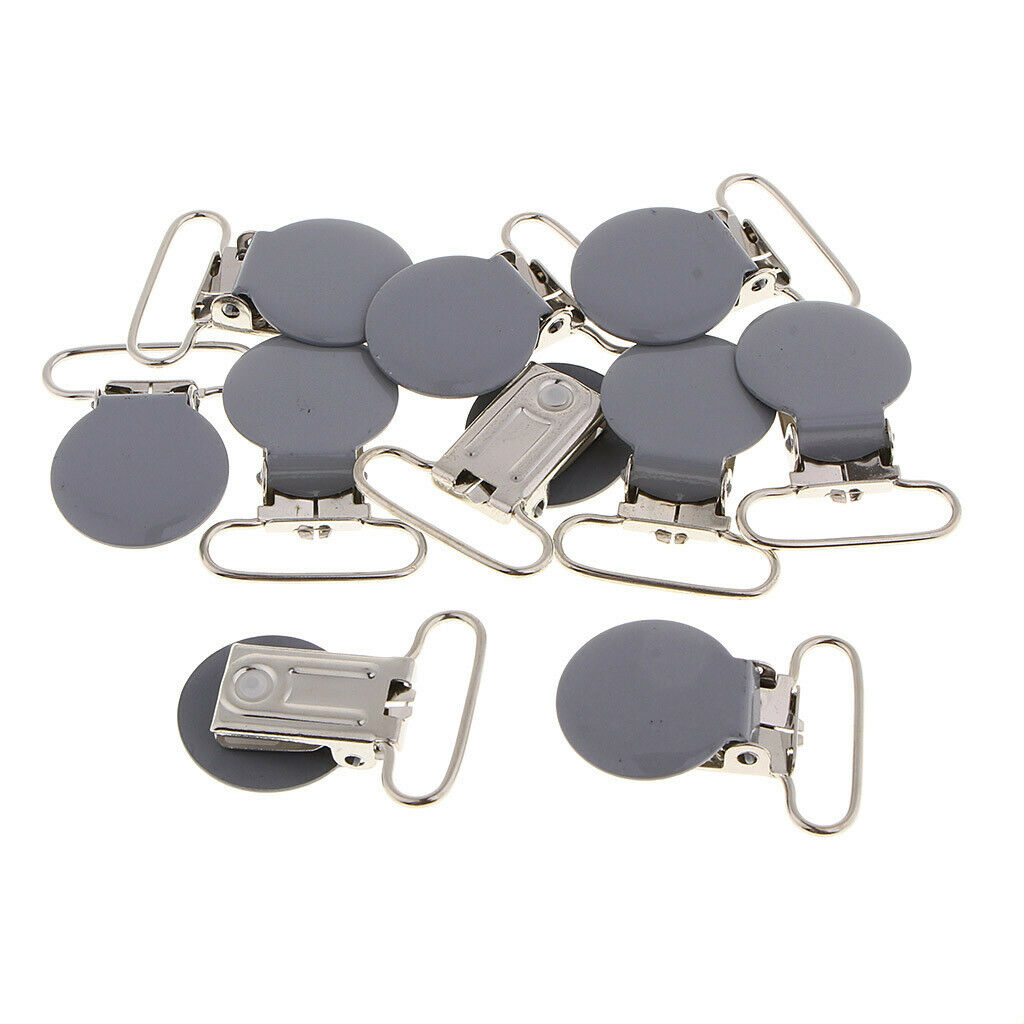 Prettyia 30 Pieces Metal Pacifier Suspender Clips / Garment Making Pacifier