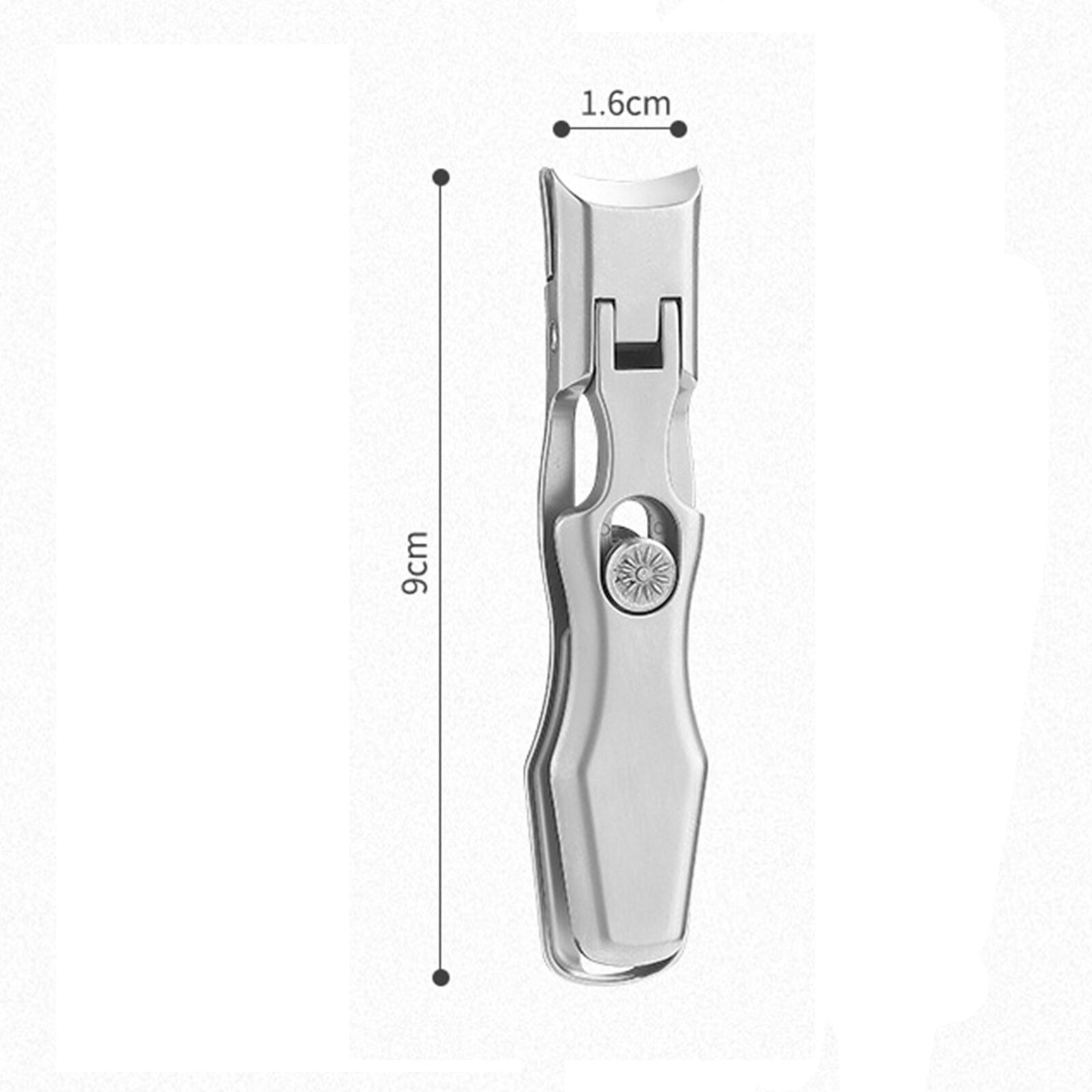 Portable Ultra Sharp Nail Clippers Steel Wide Jaw Opening Anti Splash