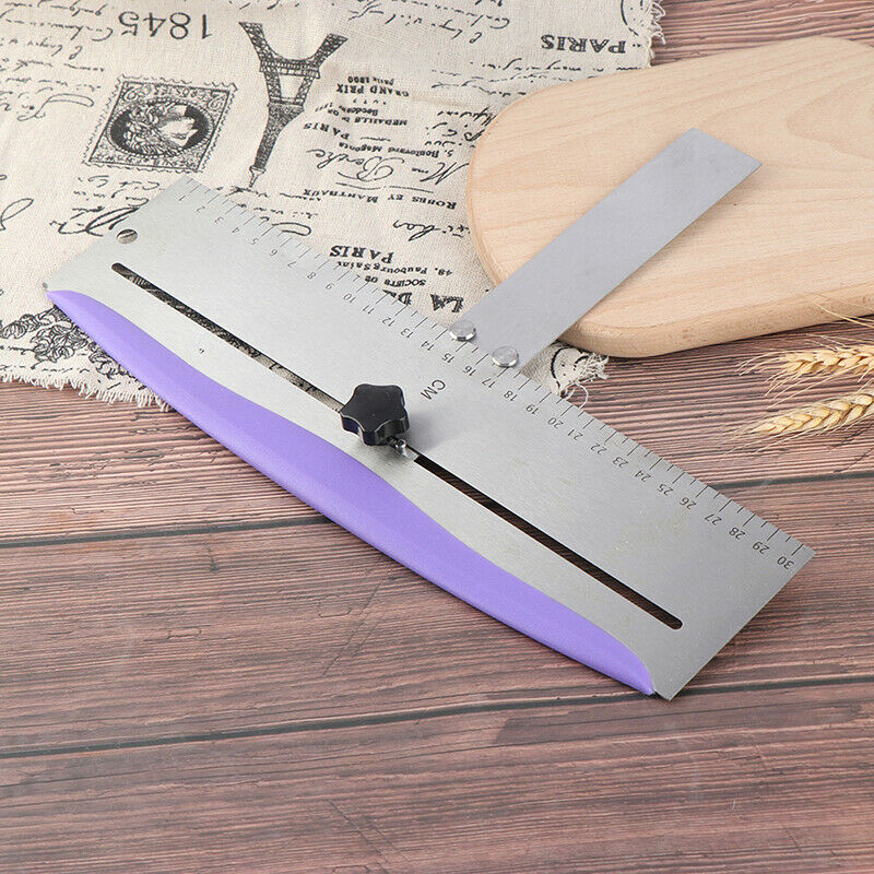 Adjustable Cake Scraper Baking Crisp Corners Cakes Comb Metal Cake Edge SmooBDA