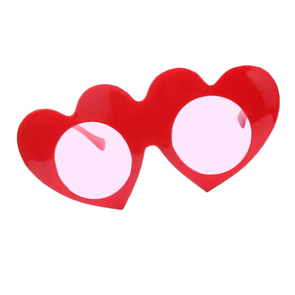 Romantic Heart Let it Snow Framed Plastic Glasses Woman Costume Accessories