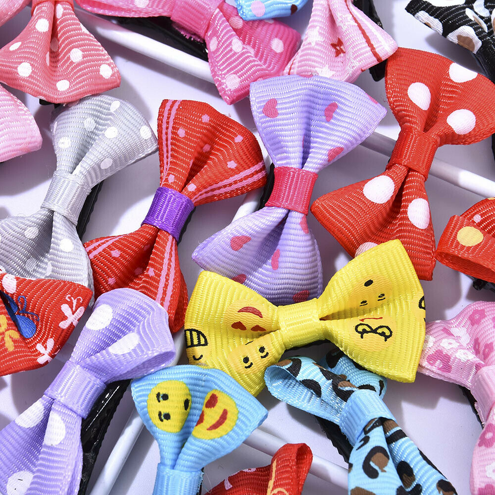 40x Handmade Bow Hair Clip Alligator Clips Girls Ribbon Kids Side Boutique