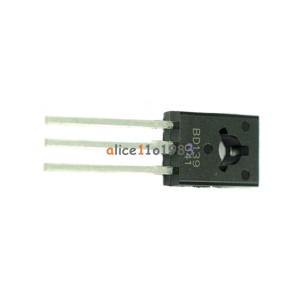 10Pcs BD139 TRANSISTOR NPN 1.5A 80V TO126 NEW
