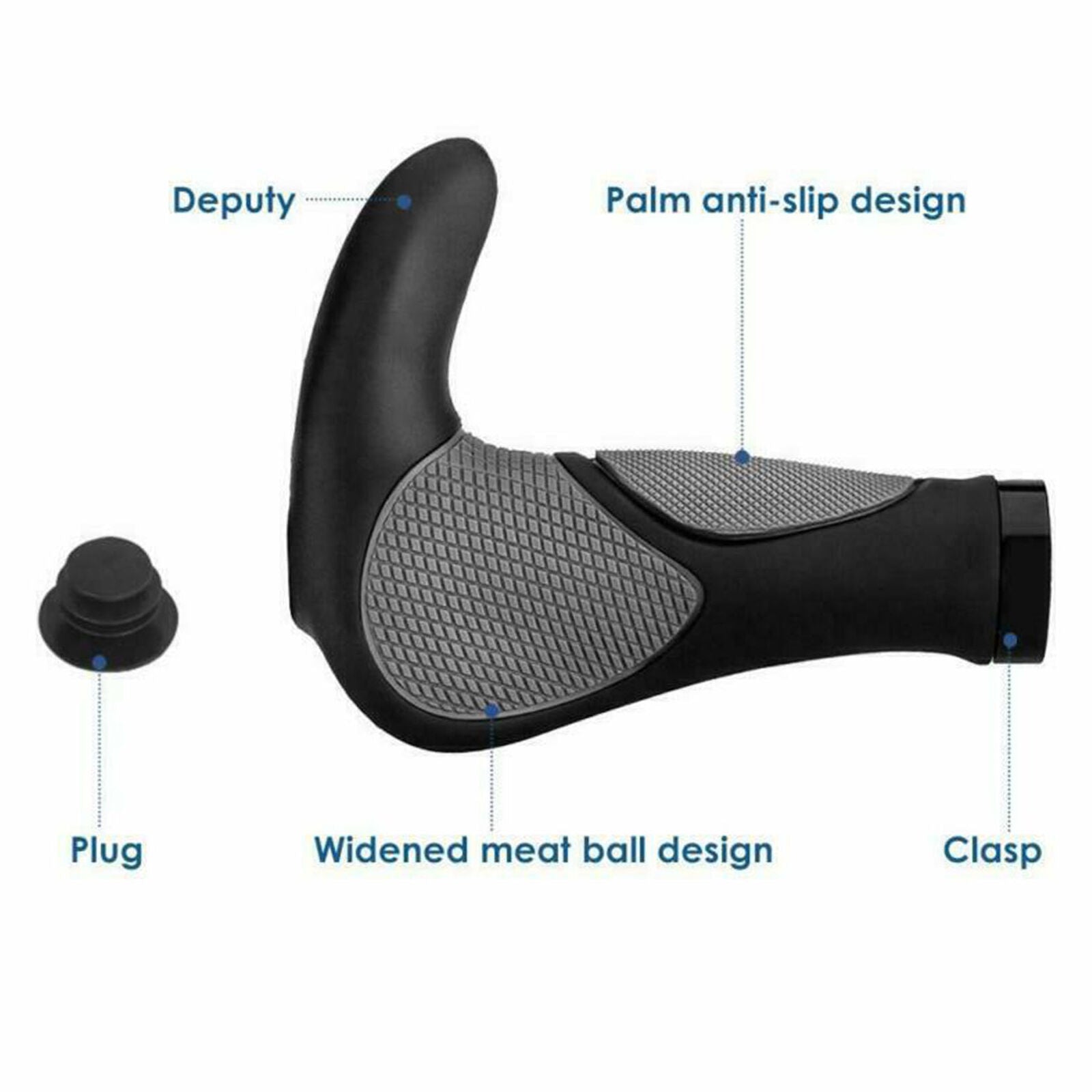 Simpeak bicycle handlebar grips screw-in grip ergonomic Ergogrips Ergo Bar Grips