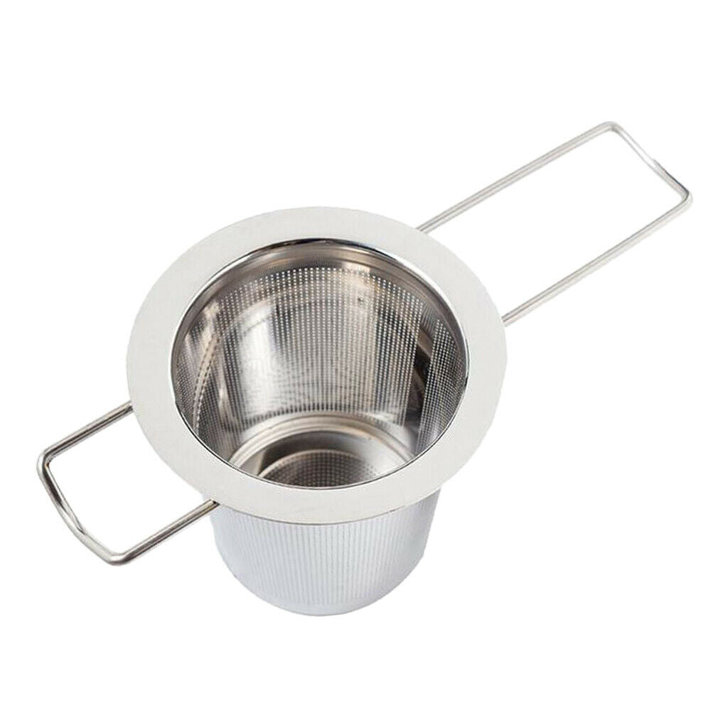 Stainless Steel Tea Infuser Strainer With Long Teapot Hanging Handle