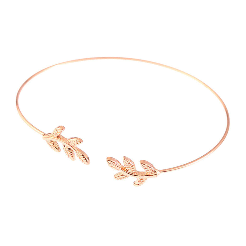2x Boho Open Cuff Bracelet Adjustable Skinny Wire Bangle Women Jewelry