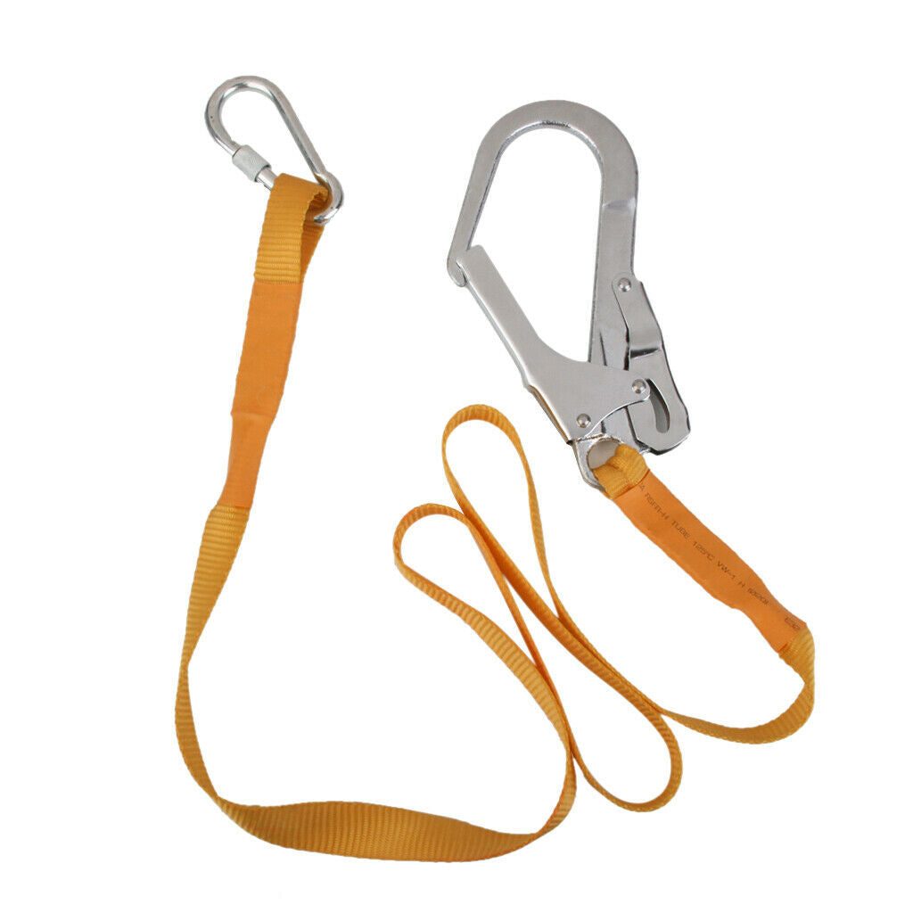 Climbing Rope Suspender Belt with Carabiner Buckle Mountaineering Outdoor Safety