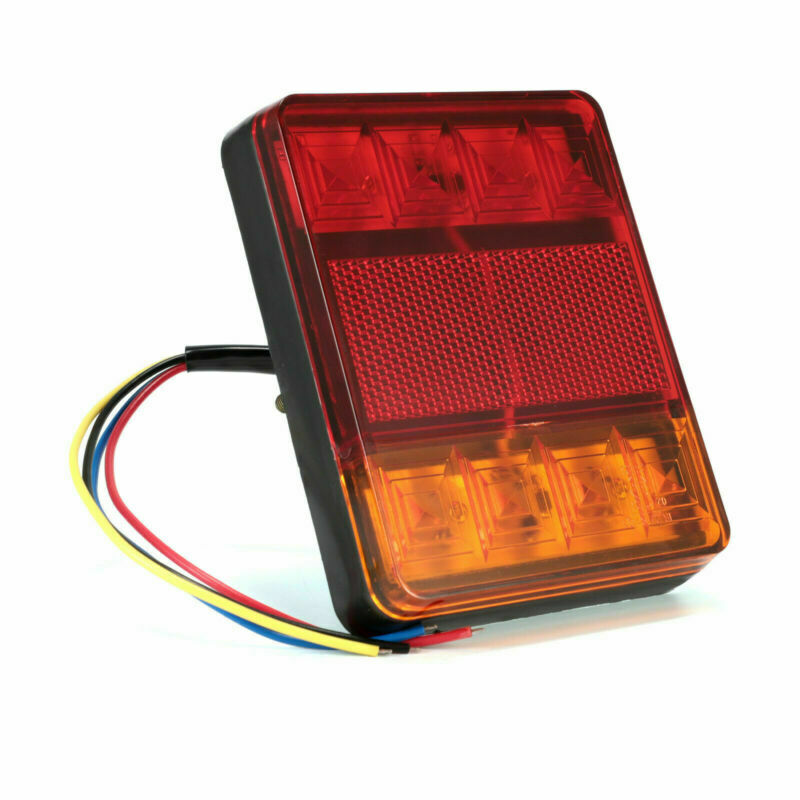 2X 24V LED Rear Tail Lights Indicator Stop Light Trailer Caravan Van Truck Lorry