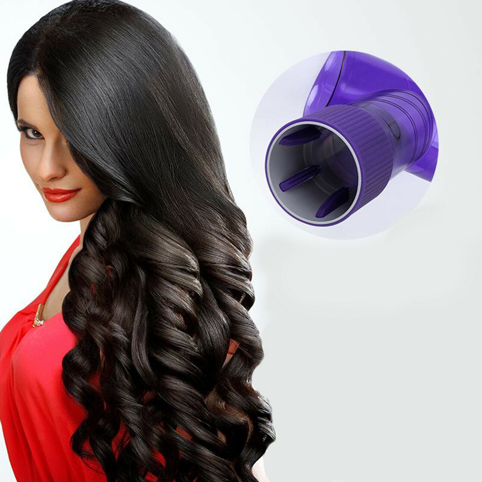 Hair Blow Dryer Wind Curl Diffuser Salon Hair Roller Drying   Pink
