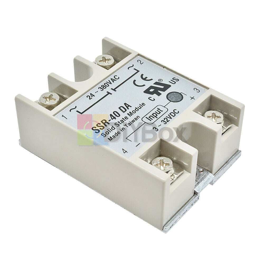 24V-380V SSR-40DA 40A 3-32V DC-AC Solid State Relay Module for Arduino HOT