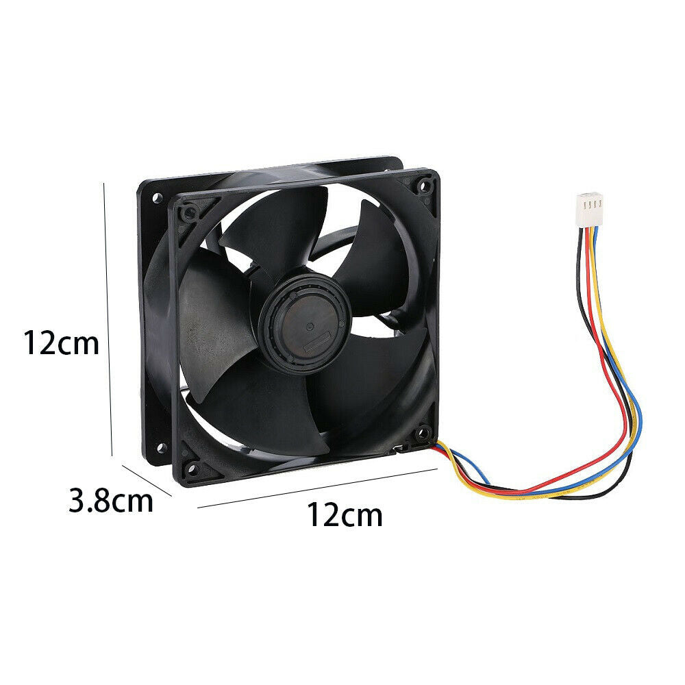 7000RPM Wind-force Cooling 4 PIN Fan Fast Heat 250.3CFM Dissipation for Antminer