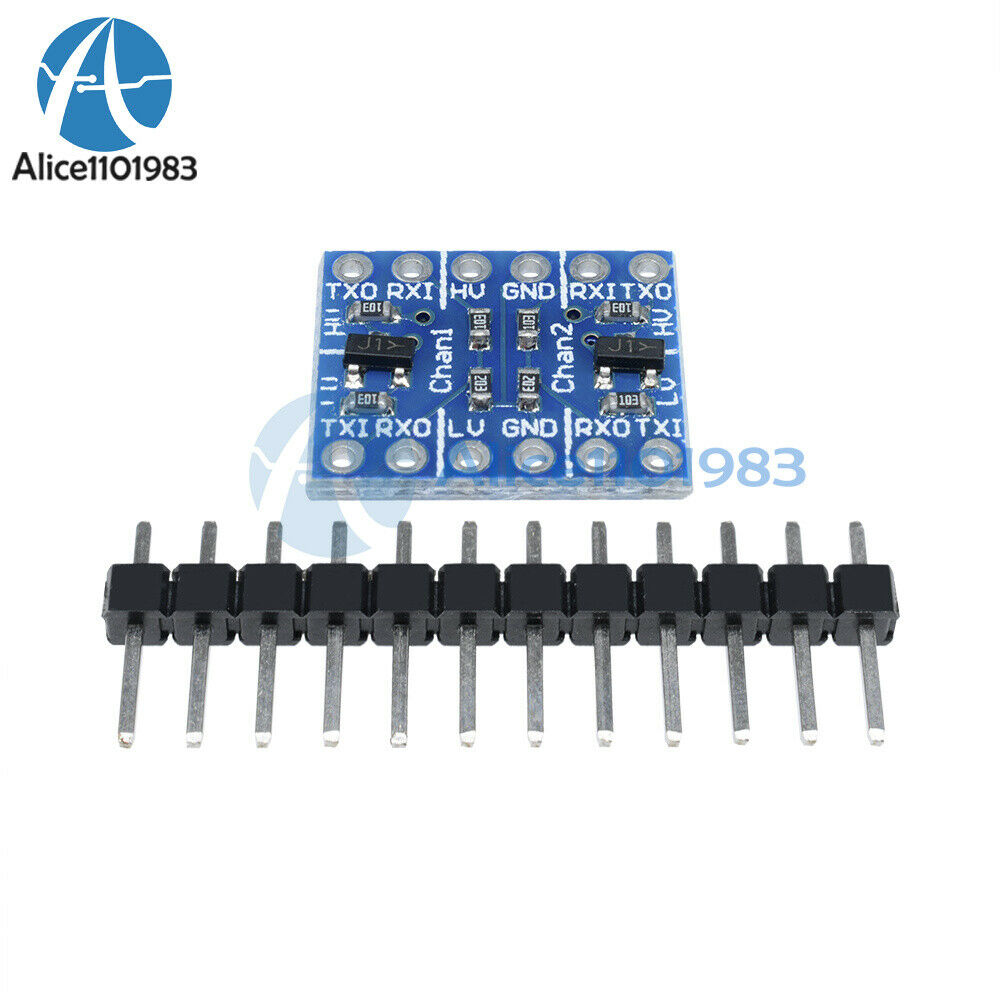 2PCS Two Channel IIC I2C Logic Level Converter Bi-Directional Module 5V to 3.3V
