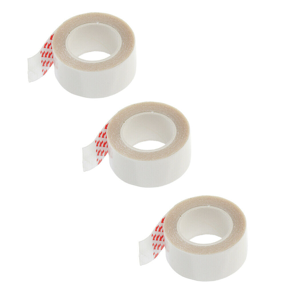 3 Packs 300x2cm Waterproof Wig Hair Extension Hairpiece Support Tape Roll