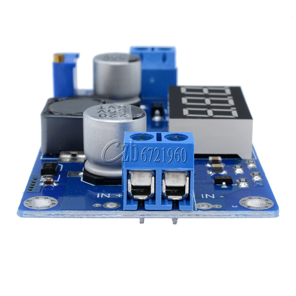 2PCS DC-DC 4.5-32V to 5V-52V XL6009 Boost Step-up Power Module LED Voltmeter