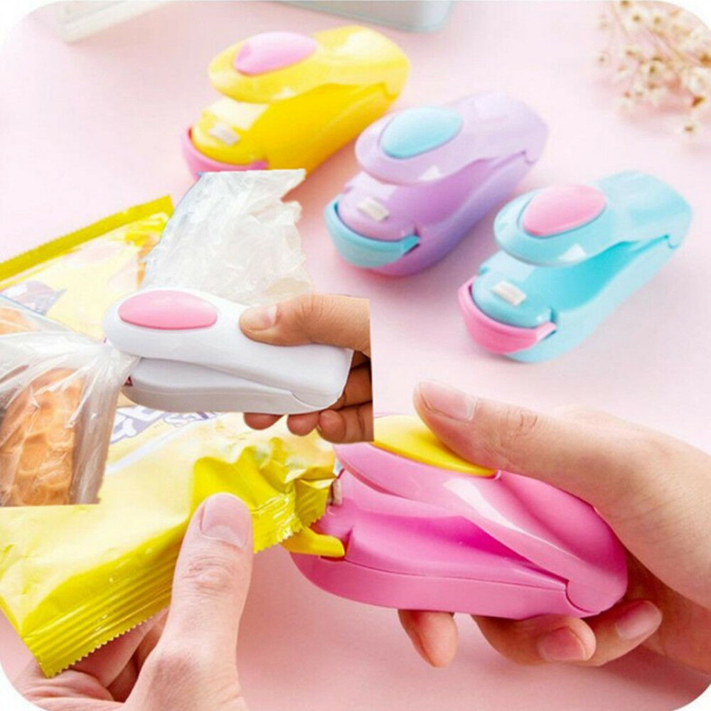 Portable Travel clip holder Mini Hand Pressure Heating Head Sealing machine