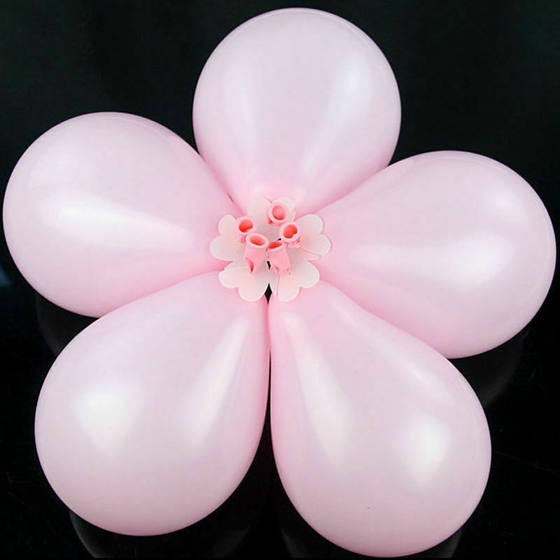5pcs Balloon Plum Flower Clip Tie Party Birthday Wedding Balloon Decoration Gift