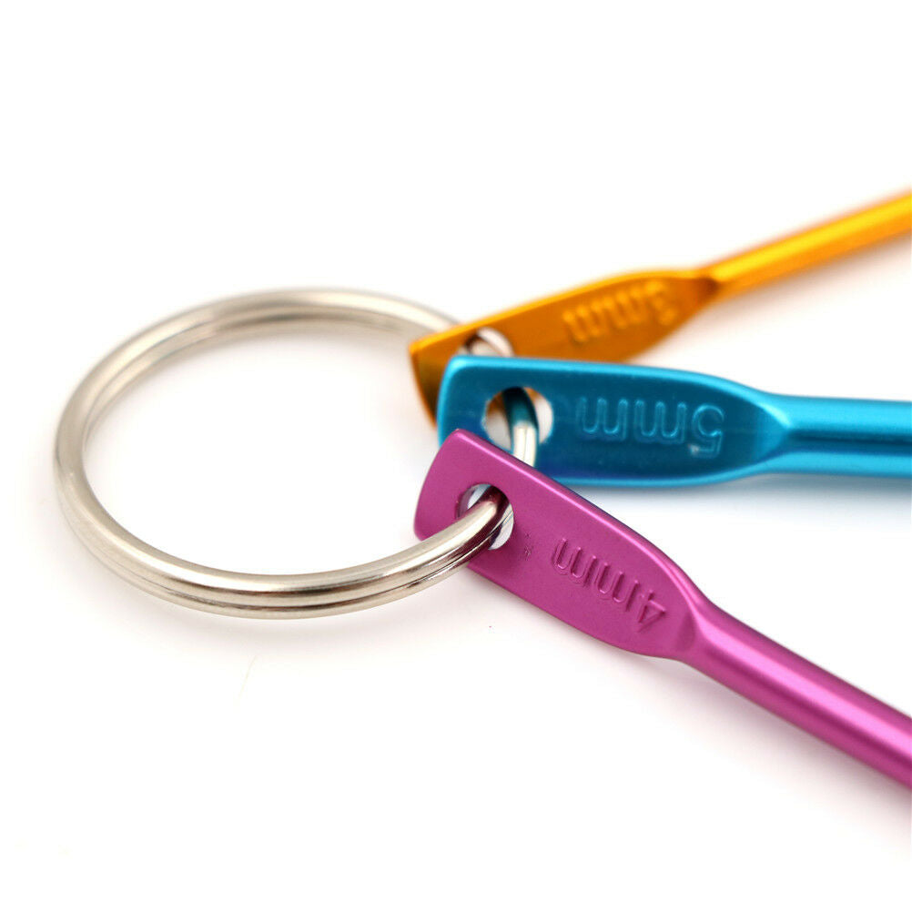 2pcs Mixed Aluminum Crochet Hook Knitting Knit Needle Weave Yarn Too.l8