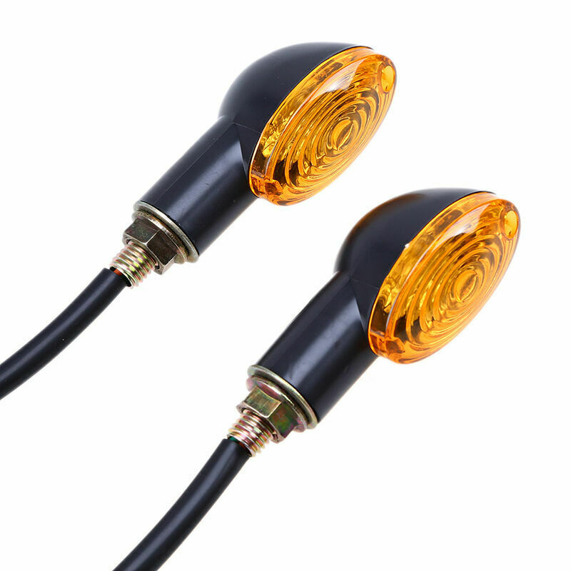 4PC 12V Universal Turn Signal Light Amber Lamp Fit For Yamaha Motorcycle Scooter