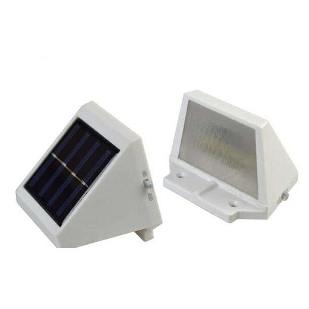 Solar Powered Lights Outdoor Wall Sconce 4 LED Wall Washer Fence Street