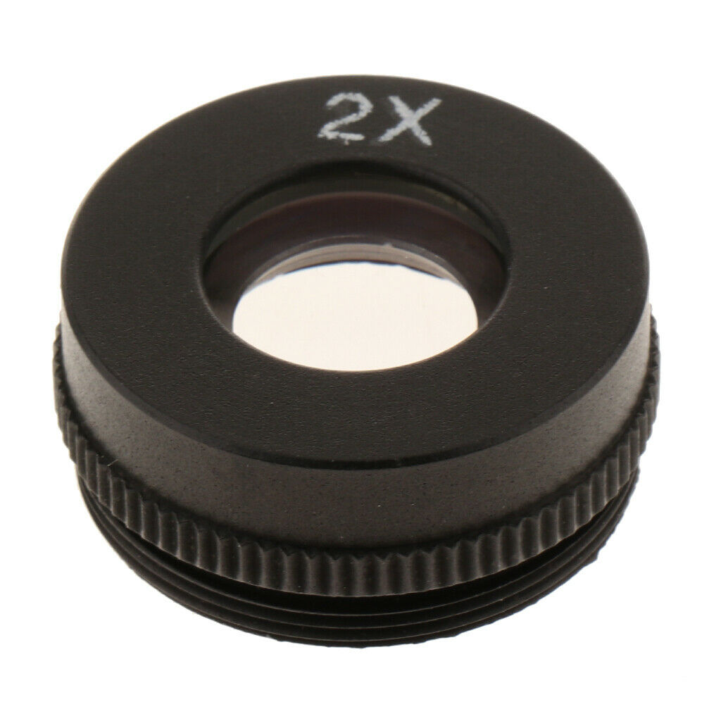 Add-on 2X 800X AUX Auxiliary Objective Barlow Lens for Stereo Microscopes