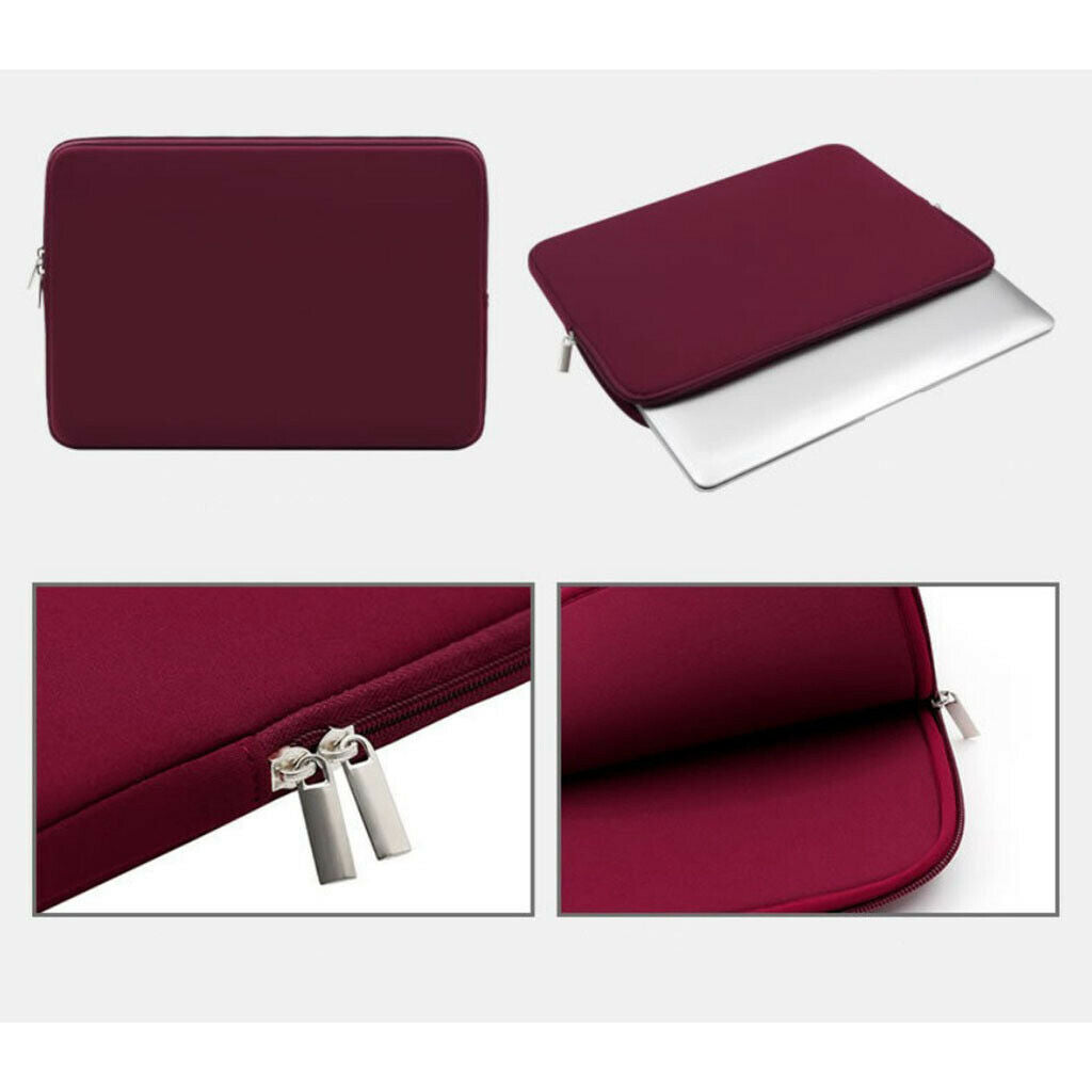 2x Soft Liner Sleeve Pouch for 15.6"in Tablet Compatible Chromebook Supplies